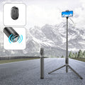 Arenzza extendable Bluetooth selfie stick tripod for smartphones, featuring adjustable length and compact design for easy selfies.