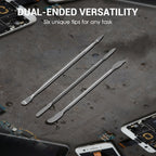 Arenzza 3-in-1 electronics opening kit with pry tools, spudgers, and precision screwdrivers for phone and laptop repair.
