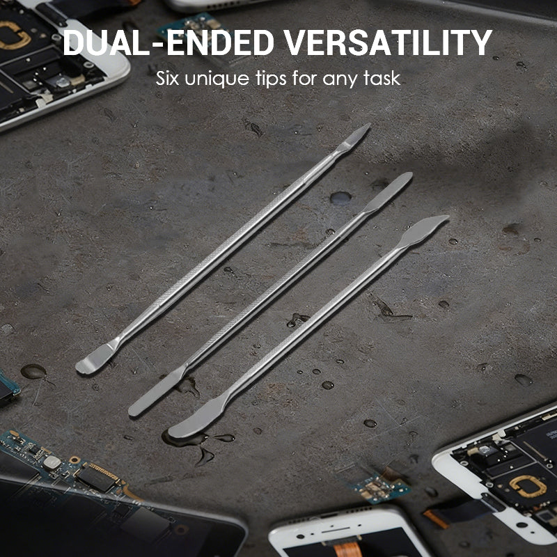 Arenzza 3-in-1 electronics opening kit with pry tools, spudgers, and precision screwdrivers for phone and laptop repair.