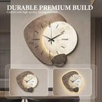 Arenzza Nordic-style wall clock with a decorative design, featuring black hour and minute hands on a white clock face.