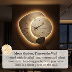 Aarenza decorative Nordic-style wall clock with black hands and minimalist design, mounted on a light-colored wall.