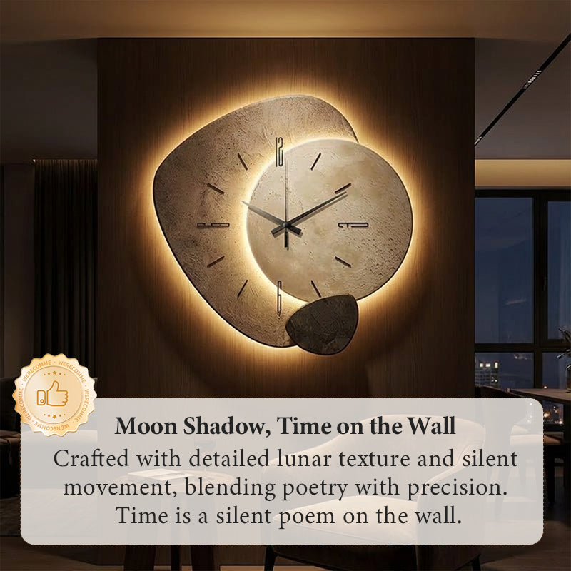 Aarenza decorative Nordic-style wall clock with black hands and minimalist design, mounted on a light-colored wall.