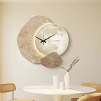 Amodern Nordic-style wall clock by Arenzza with sleek design, featuring black hour and minute hands on a round white face.