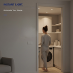 Arenzza motion sensor light switch in white for electronic and home automation use, with a sleek design and sensor cover.