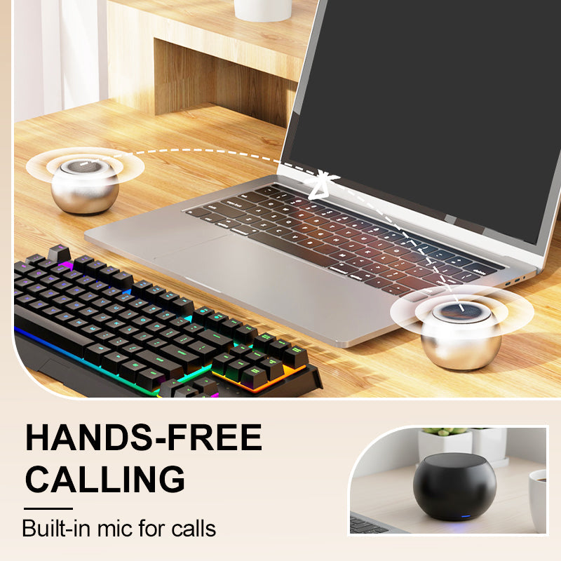 Arenzza Bluetooth mini speaker with compact design and powerful bass, wireless electronics accessory for portable sound.