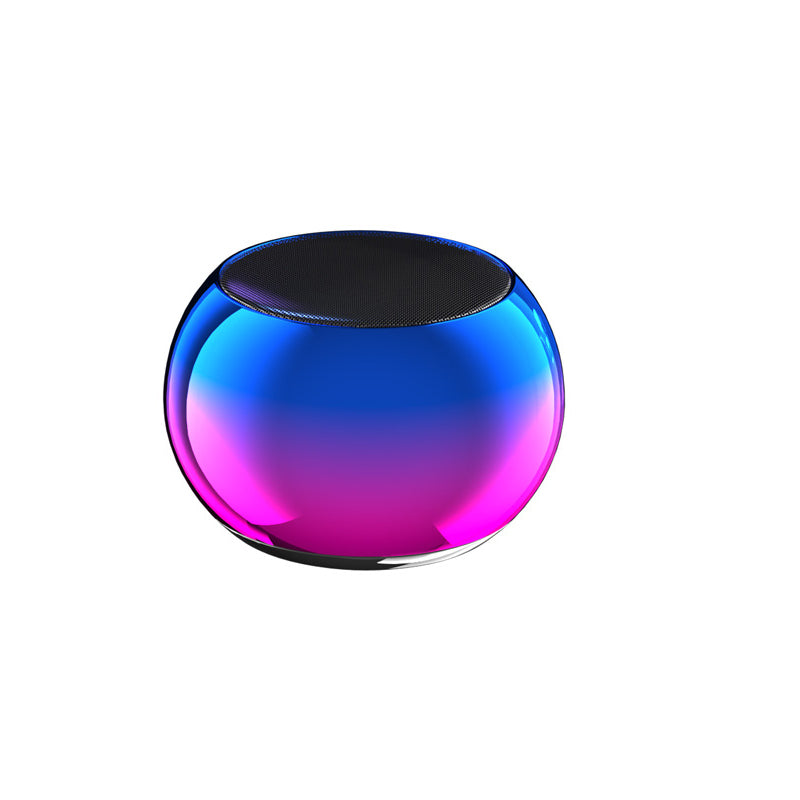 Arenzza Bluetooth mini speaker with compact design, showing the speaker with mesh grill and control buttons, emphasizing portable wireless sound.