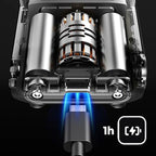 Arenzza men's mini electric razor with compact design, featuring a sleek black body and precision shaving head.