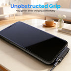Arenzza fast-charging adapter with a 360° foldable phone stand, compact electronics accessory for convenient phone charging and viewing.