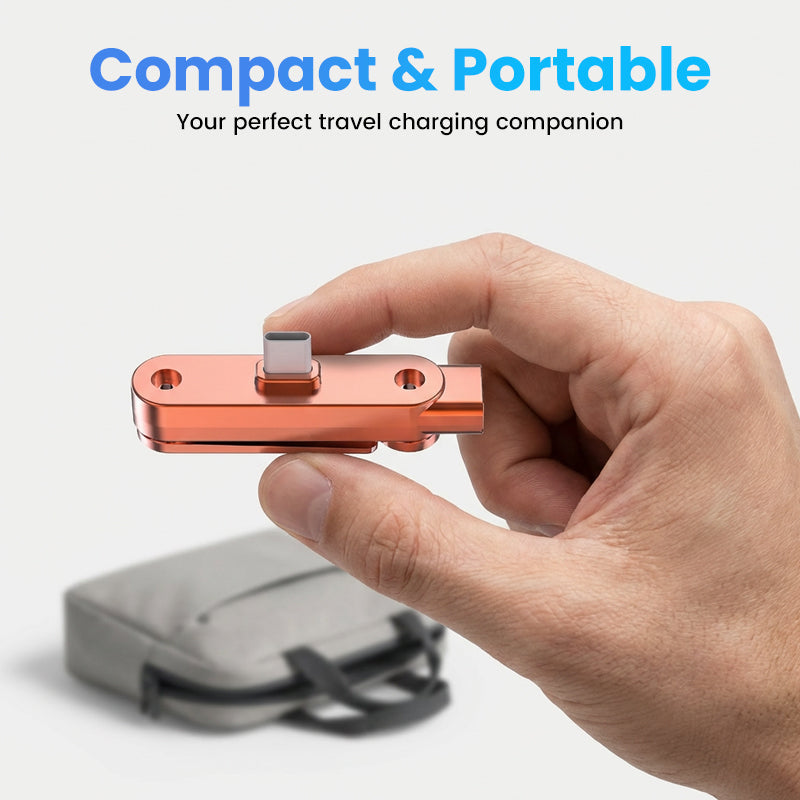 Arenzza fast-charging adapter with a 360° foldable phone stand for convenient charging and device display.