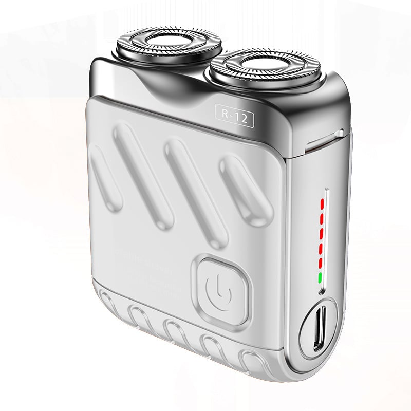 Arenzza mini electric explosive shaver with compact design and sleek black finish, ideal for precise facial grooming.