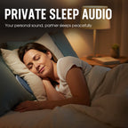 Arenzza pillow speaker for sleeping, an electronic accessory designed to deliver soothing sound, shown resting on a pillow.