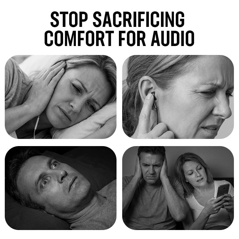 Arenzza Pillow Speaker for sleeping, electronic accessory designed to deliver relaxing audio, shown on a soft pillow surface.