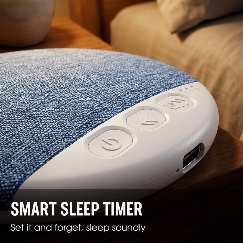 Arenzza pillow speaker for sleeping, compact electronic accessory with plush fabric, designed to fit comfortably under a pillow.