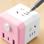 Arenzza 2-in-1 Cube Socket LED Night Lamp with modern design, featuring a white cube shape and built-in LED light for home use.