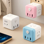 Arenzza 2-in-1 Cube Socket LED Night Lamp displaying a modern, cube-shaped design with integrated LED lighting for home use.