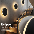 Arenzza modern round LED wall sconce lighting fixture with sleek design for electronics and accessories.