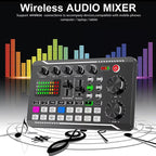 Arenzza live streaming audio set with microphone, including headphones and microphone for professional broadcasting and gaming.