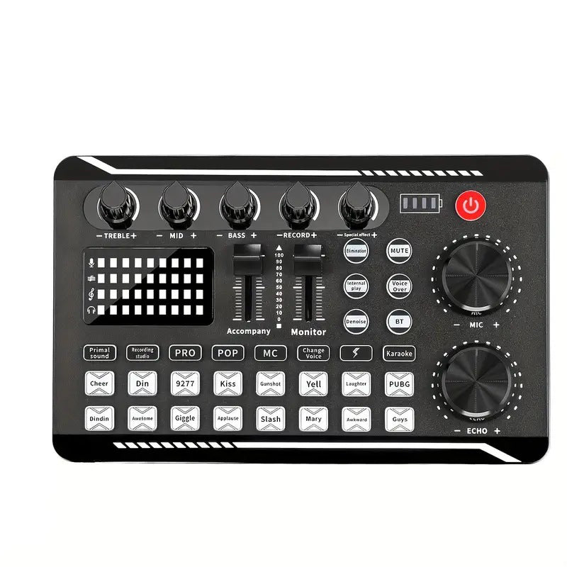 Arenzza live streaming audio set with microphone, including headphones and microphone for professional online broadcasting.