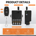 Arenzza wireless remote control switch and receiver kit for electronics, featuring compact design and no wiring setup.