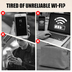 Arenzza portable 4G USB WiFi dongle and mobile hotspot router connected to a laptop, demonstrating internet connectivity.