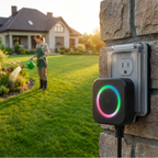 Arenzza long-range wireless doorbell with LED flash and chime button, designed for home security and convenience.