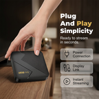 Arenzza Android TV Box with Bluetooth, compact electronics device for streaming media and connecting Bluetooth accessories.