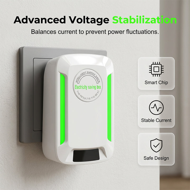Arenzza Smart Energy Saver device for home appliances, compact electronic accessory to optimize energy efficiency.