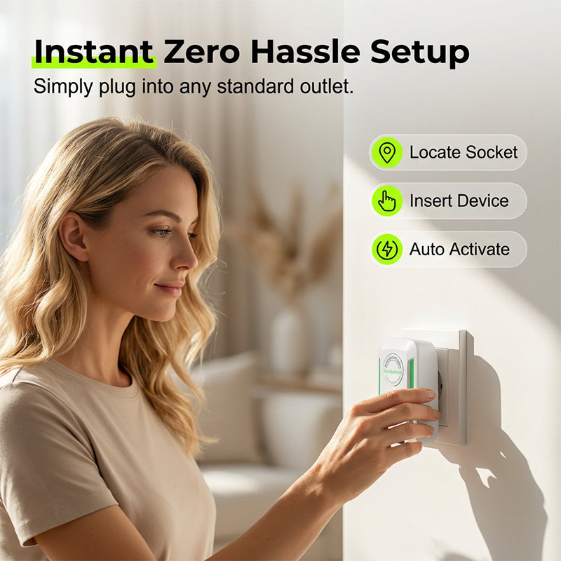 Arenzza Smart Energy Saver device for home appliances, compact electronic accessory with LED indicator and power control buttons.