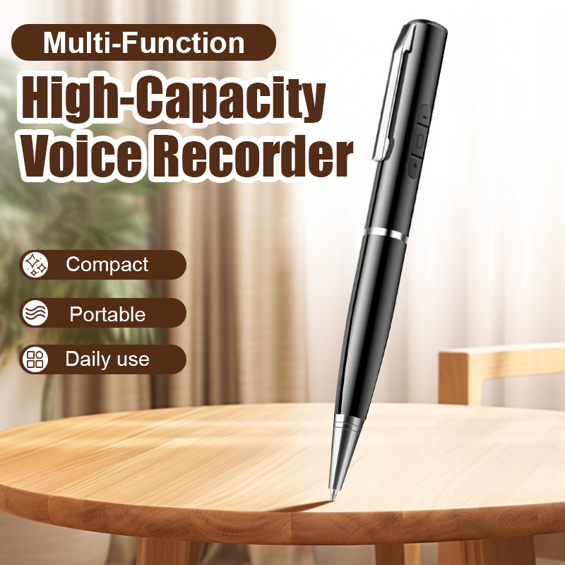 Arenzza multi-function high-capacity voice recorder pen, sleek electronic writing device with audio recording features.