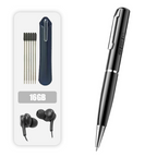 Arenzza multi-function voice recorder pen with high-capacity storage, sleek black electronic pen for audio recording and note-taking.