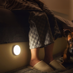 Arenzza LED motion sensor light installed on a ceiling, showcasing energy-efficient lighting for home or outdoor use.