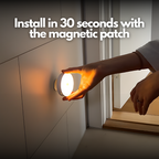 Arenzza LED motion sensor light showing a sleek electronic device with motion detection sensors and energy-efficient design.