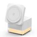 Arenzza 3-in-1 foldable magnetic wireless charging station for smartphones, smartwatch, and wireless earbuds on a sleek surface.