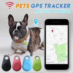 Arenzza OFFIntelligent tracking locator device with LED indicators and control buttons, designed for electronics and accessories.