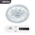 Arenzza 2-in-1 mute adjustable fan with light, remote control, sleek electronics and accessories for home comfort and convenience.