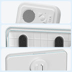 Arenzza waterproof phone case with Bluetooth speaker in black, designed for electronic accessories, showing case and speaker on a white background.
