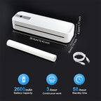 Arenzza portable Bluetooth thermal printer for electronics and accessories, shown with connected cables and compact design.