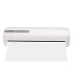 Arenzza portable Bluetooth thermal printer for electronics and accessories, shown with compact design and connectivity options.