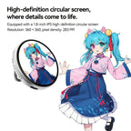 Arenzza digital badge with photo, video, and GIF display, touchscreen, lightweight design, featuring a 500mAh battery.