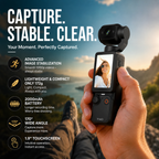 Arenzza pocket camera with flip-up display, perfect for selfies, compact electronics accessory for instant sharing.
