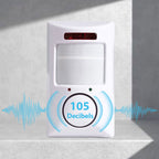 Arenzza infrared motion sensor alarm with two remote controls, electronic security device with motion detection and remote access.