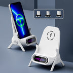 Arenzza multifunctional wireless fast charger phone stand with sleek design for easy phone charging and viewing.