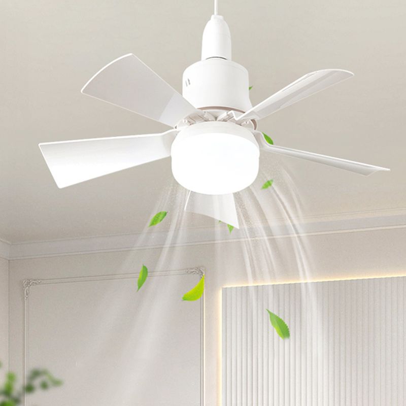 Arenzza 2-in-1 portable ceiling fan and light with remote control, showcasing the sleek fan blades and integrated light fixture.