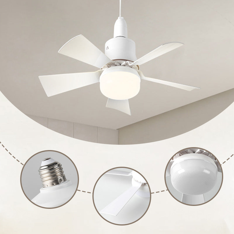 Arenzza 2-in-1 portable ceiling fan and light with remote control, compact electronic device with adjustable fan blades and LED light.