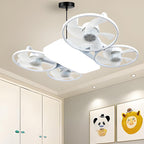 Arenzza 3-speed drone model fan light with remote control, featuring a sleek design and E27 bulb socket for electronics and accessories.