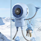 Arenzza multi-functional robot fan with suction cups, compact electronic device for cooling and air circulation.