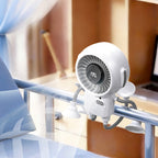 Arenzza multi-functional robot fan with suction cups, portable electronic cooling device, displayed on a surface.