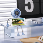 Arenzza multi-functional robot fan with suction cups, compact electronic device for cooling and air circulation.