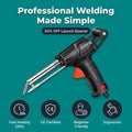 Arenzza EasyWeld professional welding and cutting machine with a sleek design, showcasing its compact, portable construction.