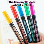 Arenzza Coloring Lightstick Graffiti Highlighter Pens set with vibrant neon ink for creative art and coloring projects.